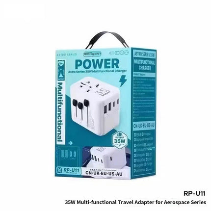 REMAX Astro Series 35W Multifunctional Charger RP-U11 UK/US/EU/AU/CN