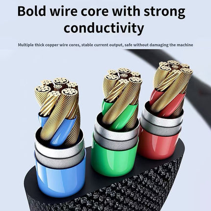 REMAX Shield Series 100W Multifunctional Zinc Alloy Digital Display Fast Charging Data Cable CB03(A+C-C+L) 1.2M