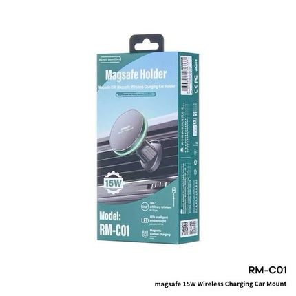 REMAX MagSafe Magnetic 15W Wireless Charging Car Mount