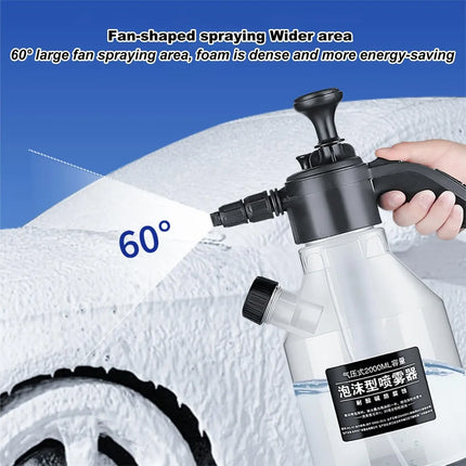2.5L Hand Pump High-Pressure Foam Cannon Side-Fill Sprayer