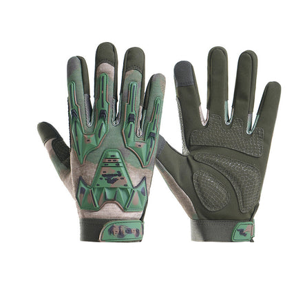 Men’s Tactical  Full-Finger Touchscreen Gloves, Outdoor Training Protective Anti-Slip Gloves