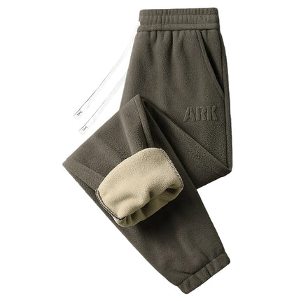 Men’s Fleece Joggers, hermal Lined, Cuffed Ankle Sweatpants for Fall & Winter