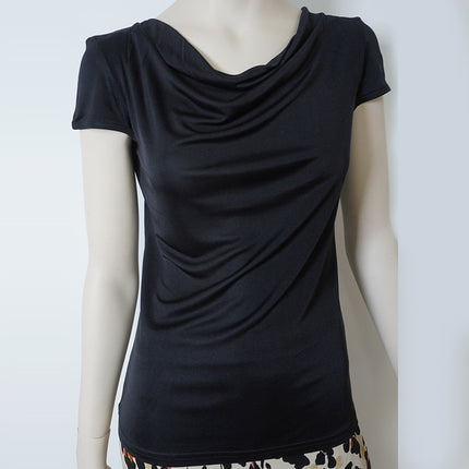 Women's One-Shoulder Draped Neck Top