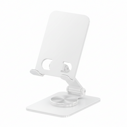 360° Rotating and Foldable Carbon Steel Phone Stand for Hands-Free Viewing