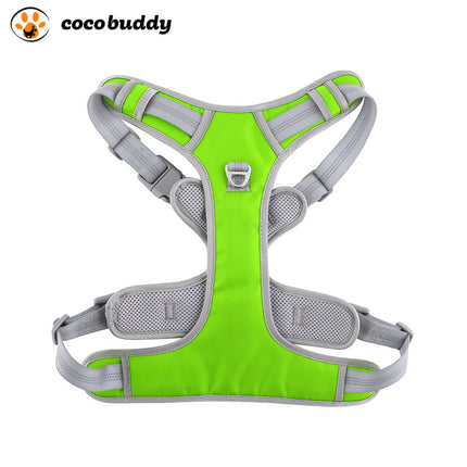 Double Layer Reflective Dog Harness Vest with No-Pull Leash