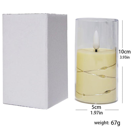 Battery Powered Flameless LED Candles with Remote, Fairy Lights for Home Decor