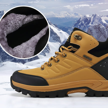 Men’s Outdoor Winter Waterproof Fleece Lined Hiking Boots
