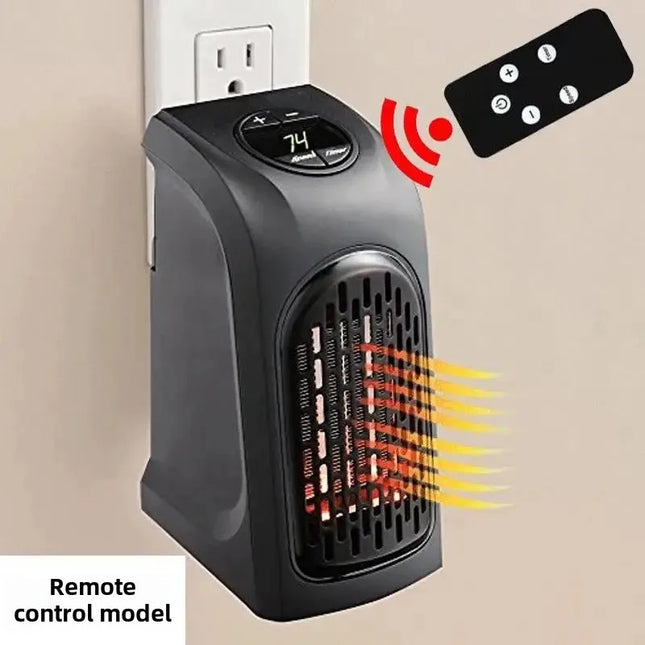 Mini Electric Ceramic Heater Fan with Thermostat, Energy Efficient