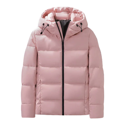 Women’s Lightweight Duck Down Hooded Puffer Winter Jacket