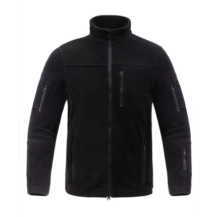 Men’s Fleece Tactical Jacket for Outdoor Sports, Hiking, Cold Weather Long Sleeve Coat