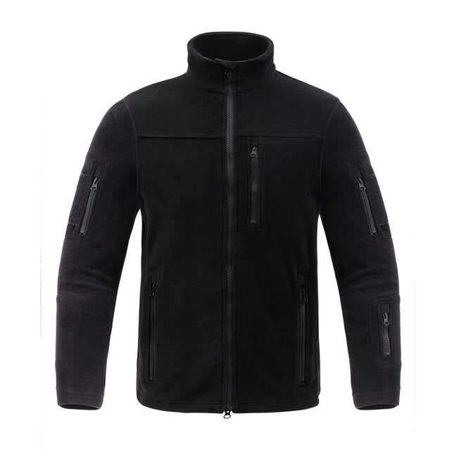 Men’s Fleece Tactical Jacket for Outdoor Sports, Hiking, Cold Weather Long Sleeve Coat