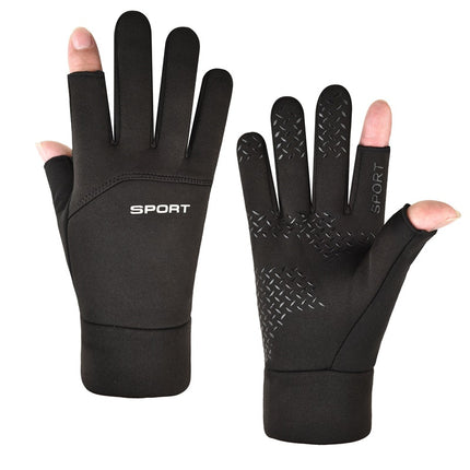 Unisex Winter Fleece-Lined Touchscreen Gloves for Driving, Cycling, and Outdoors