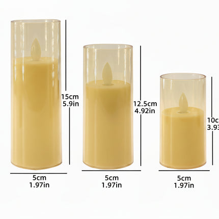 Battery Powered Flameless LED Candles with Remote, Fairy Lights for Home Decor