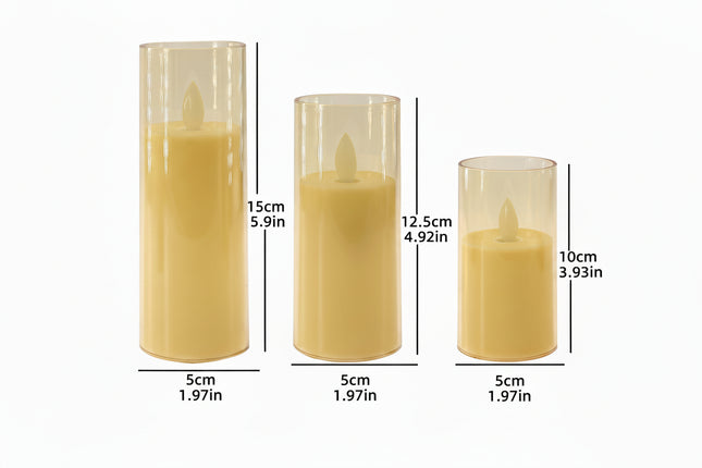 Battery Powered Flameless LED Candles with Remote, Fairy Lights for Home Decor