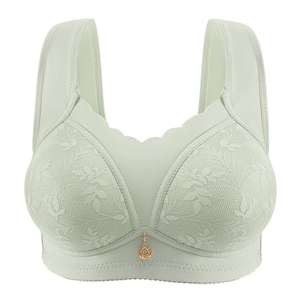 Women’s Lightweight and Comfortable Wire-Free Soft Cup Bra with 4-Hook Support