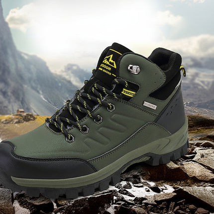 Men’s Outdoor Winter Waterproof Fleece Lined Hiking Boots