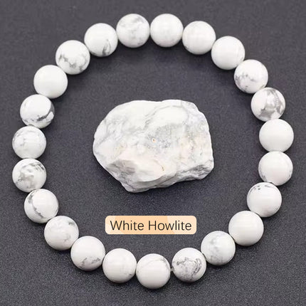 Natural 8mm Handmade Apatite Sunstone Agate Crystal Gemstone Beaded Jewelry Bracelet