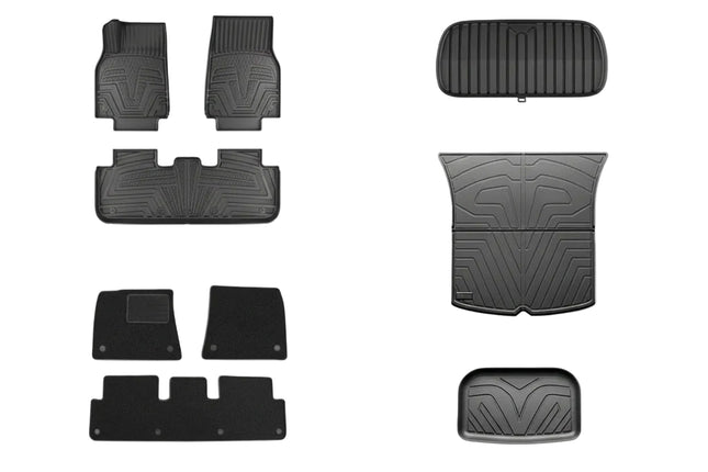 All-Weather 5-piece Premium TPE Floor Mats for Tesla Model Y Juniper Refresh