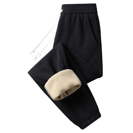 Men’s Fleece Joggers, hermal Lined, Cuffed Ankle Sweatpants for Fall & Winter
