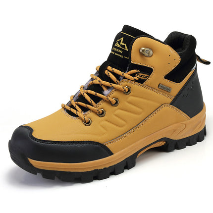 Men’s Outdoor Winter Waterproof Fleece Lined Hiking Boots