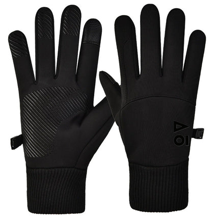 Unisex Winter Fleece-Lined Touchscreen Gloves for Driving, Cycling, and Outdoors