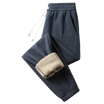 Men’s Fleece Joggers, hermal Lined, Cuffed Ankle Sweatpants for Fall & Winter