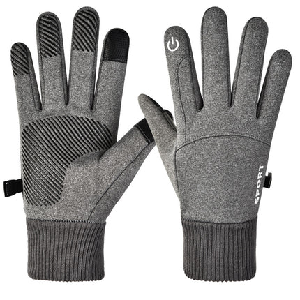 Unisex Winter Fleece-Lined Touchscreen Gloves for Driving, Cycling, and Outdoors