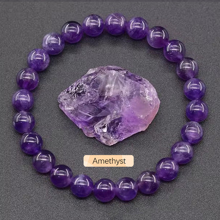 Natural 8mm Handmade Apatite Sunstone Agate Crystal Gemstone Beaded Jewelry Bracelet