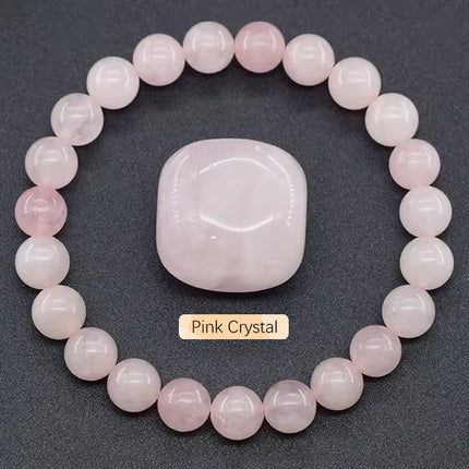 Natural 8mm Handmade Apatite Sunstone Agate Crystal Gemstone Beaded Jewelry Bracelet