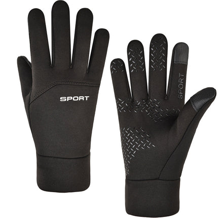 Unisex Winter Fleece-Lined Touchscreen Gloves for Driving, Cycling, and Outdoors