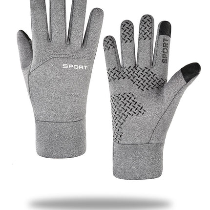 Unisex Winter Fleece-Lined Touchscreen Gloves for Driving, Cycling, and Outdoors
