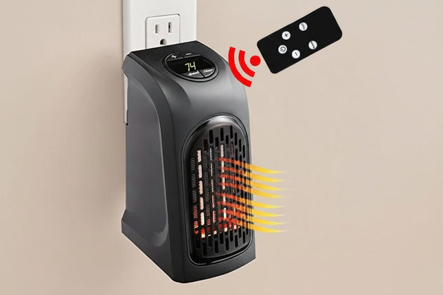 Mini Electric Ceramic Heater Fan with Thermostat, Energy Efficient