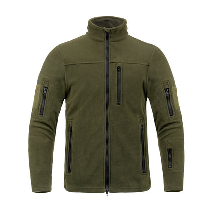 Men’s Fleece Tactical Jacket for Outdoor Sports, Hiking, Cold Weather Long Sleeve Coat