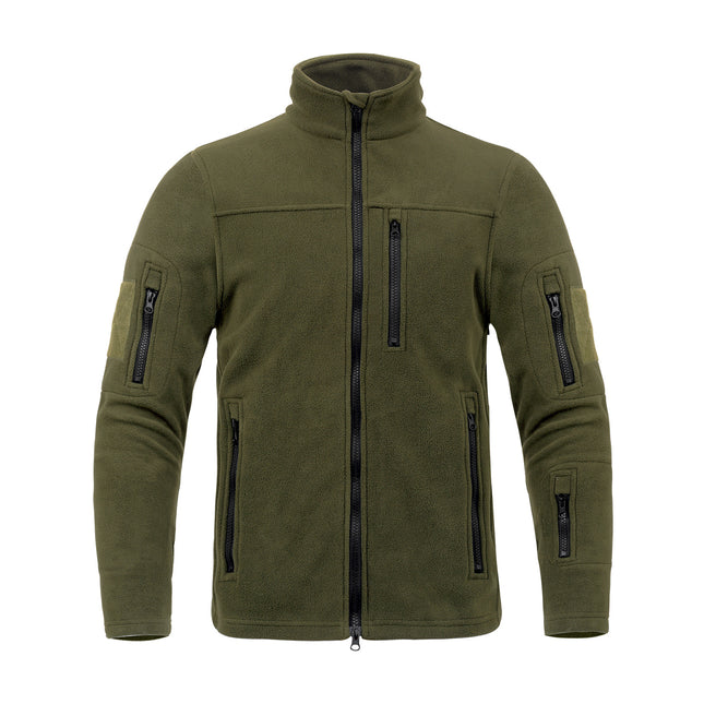Men’s Fleece Tactical Jacket for Outdoor Sports, Hiking, Cold Weather Long Sleeve Coat