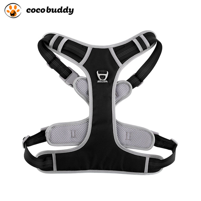 Double Layer Reflective Dog Harness Vest with No-Pull Leash