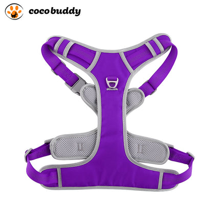 Double Layer Reflective Dog Harness Vest with No-Pull Leash