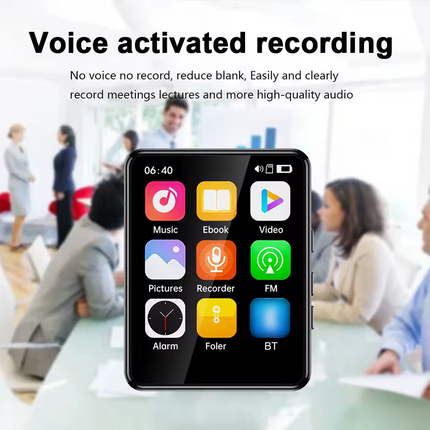 2.4 inch Full Touch Screen Bluetooth 5.3 HIFI MP3 Music MP4 Video Player