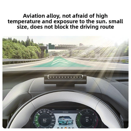 Emergency Car Window Breaker & 2-in-1 Retractable Parking Number Plate with LED Light