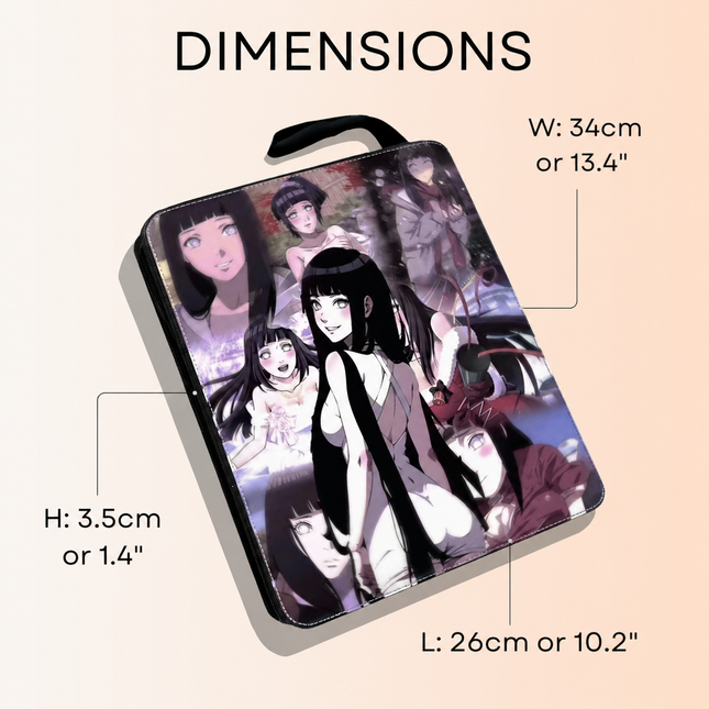 Hinata Hyuga Anime 9-Pocket Trading Card Binder (34×26×3.5cm)