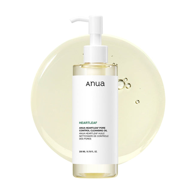 ANUA Heartleaf Cleansing Oil 200mL for Pore Control and Clear, Smooth Skin