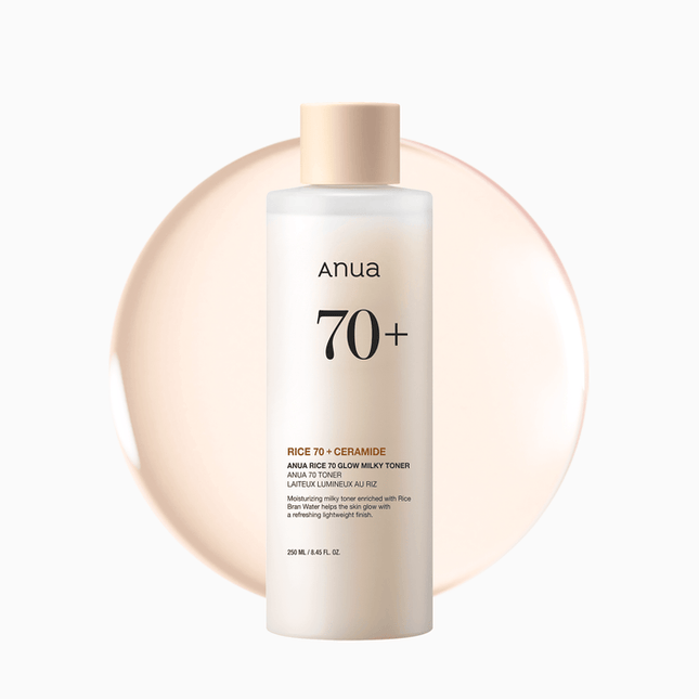 ANUA Rice 70% Glow Milky Toner Moisturizing Toner for Smooth and Glowing Skin