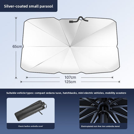 Car Windshield Sun Shade - UV Protection & Heat Blocking Sunshield for Summer