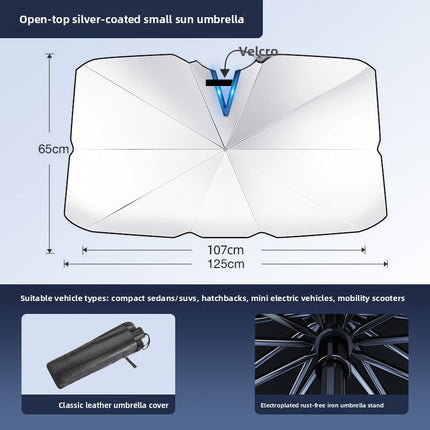 Car Windshield Sun Shade - UV Protection & Heat Blocking Sunshield for Summer