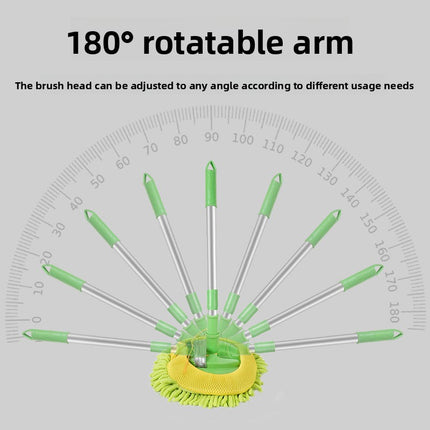 3-Section Telescopic Car Wash Brush with Aluminum Alloy Handle for Effortless Cleaning
