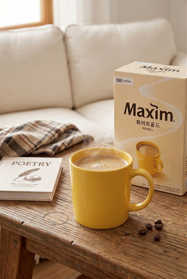 Maxim White Gold Korean Instant Coffee