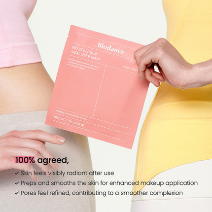 BIODANCE Bio-Collagen Real Deep Mask Sheet (4ea) / Pore Tightening & Overnight Hydration