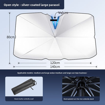 Car Windshield Sun Shade - UV Protection & Heat Blocking Sunshield for Summer