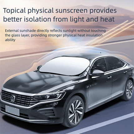 Car Windshield Sun Shade - Universal Fit Sunscreen Protector for Heat & UV Ray Protection