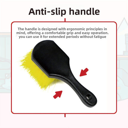 Professional Car Wash Brush Set | Soft Bristle Tire Wheel Hub Cleaning Tool for Auto Detailing