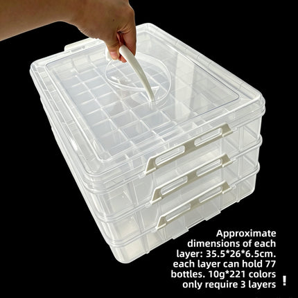 10g Bead Storage Box with Folding Funnel | Snap Lock PP Organizer for Fuse Beads Diamond Painting